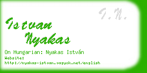 istvan nyakas business card