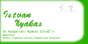 istvan nyakas business card